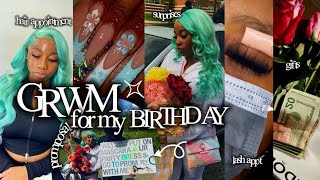 GRWM FOR MY 18th BIRTHDAY 💗 |promposal, hair appointment, brunch, lash appointment + nails, PT.1