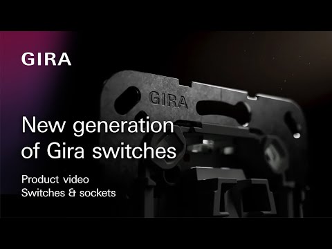 The new generation of Gira switches - Simplified installation and improved handling.