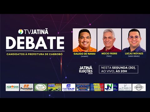 Debate TV Jatinã | Eleições 2024 Prefeitura de Cabrobó | 30/09/2024