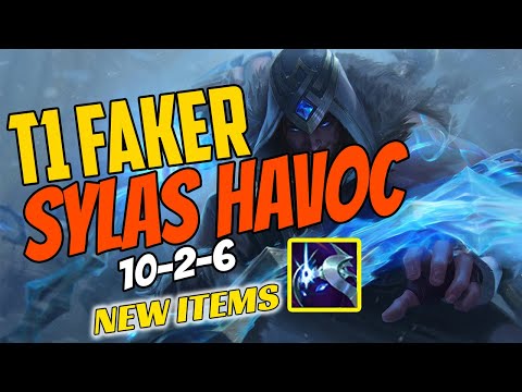 T1 Faker Plays Sylas Mid vs Viktor Midlane - Challenger Gameplay - New Items Season 11