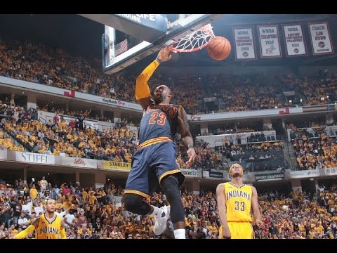 LeBron James at Pacers (2017 - Game 3) - 41 Pts, 13 Rebs, 12 Ast, 14-27 FGM, 6-12 3PM, Comeback!