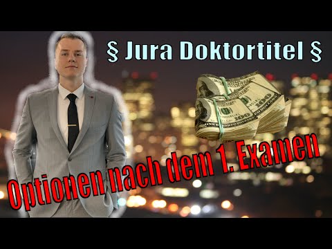Jura Doktortitel??  l  deine Optionen nach dem 1. Examen