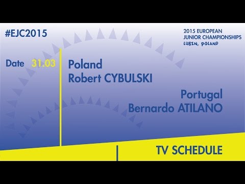 R.Cybulski(POL) VS. B.Atilano(POR) #EJC2015 Lubin, Poland