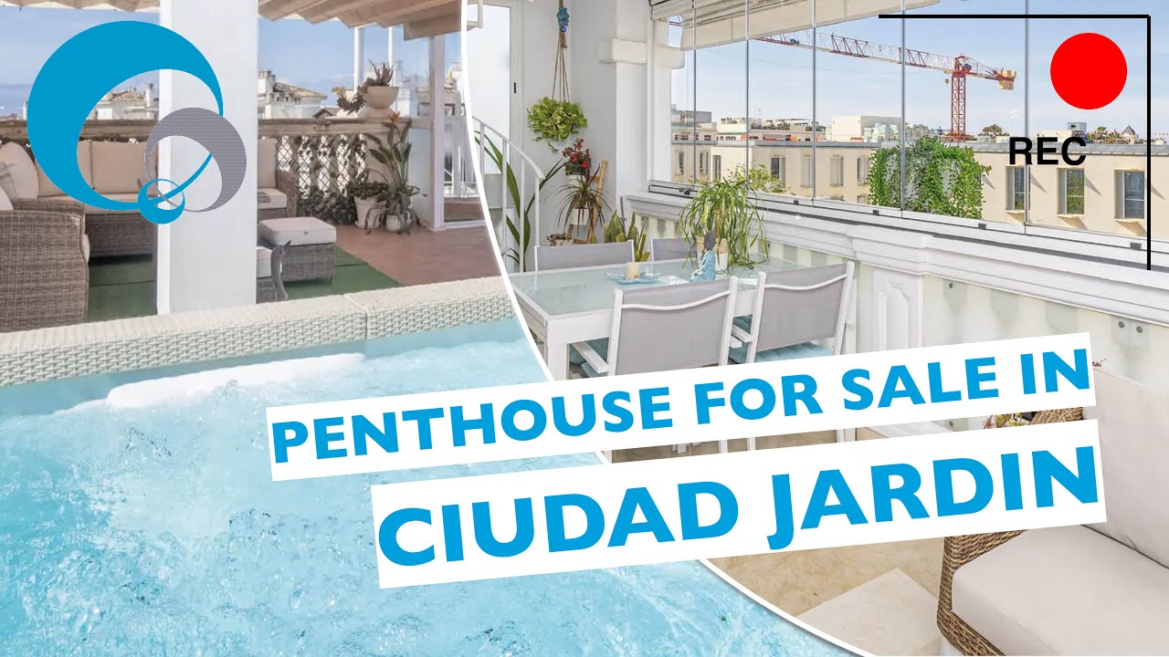 Fantastic penthouse with rooftop pool and sea views in Ciudad Jardin
