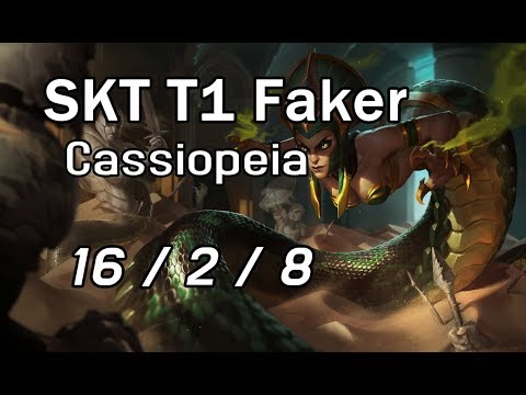 SKT T1 Faker Cassiopeia 16/2/8 VS Galio