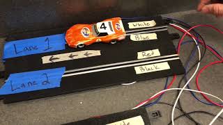 How to hard wire a home set slotcar track