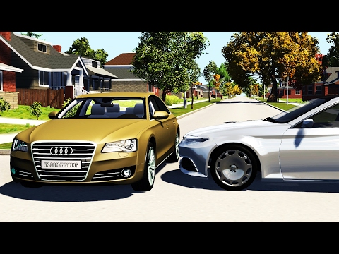 Crossroad Car Crashes Compilation #11 - BeamNG.Drive