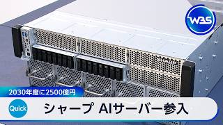 シャープ AIサーバー参入 2030年度に2500億円【WBS】
