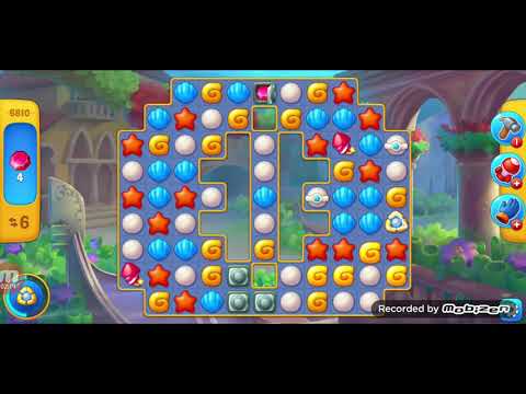 fishdom gameplay / level 6810 / It is like the ads? / thank you 피쉬돔 / 모바일 게임 / 중독성 있는 게임