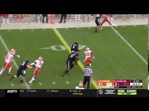 2019 USC vs Clemson - Tavien Feaster 18 Yd Run
