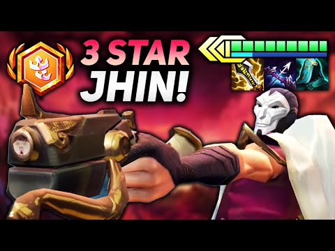 3 STAR JHIN WITH 4 SNIPER INSANE DMG BUFF CARRIES DUO!! | Teamfight Tactics Patch 12.1