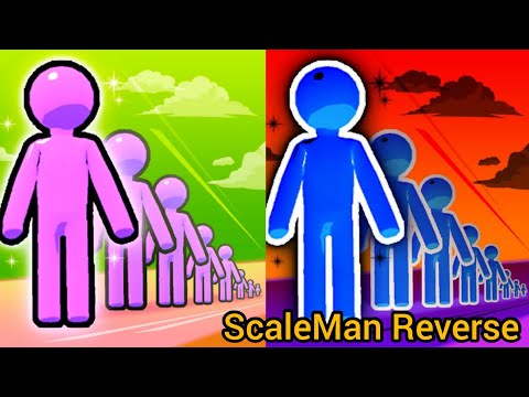 ScaleMan vs Reverse Video Ball Colour Run walkthrough , iOS Android New Update  ( part : 51 )