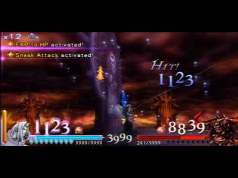English Dissidia Final Fantasy - Sephiroth vs Level 255 Chaos