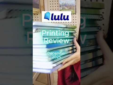 Lulu Printing Review December 2025 #printondemand #lulu #printreview