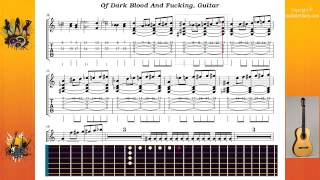 Of Dark Blood And Fucking - Cradle Of Filth - Guitar