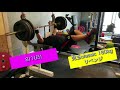 ベンチプレスを力で挙げろ❗️ 足上げ小指ナローで力をつける❗️