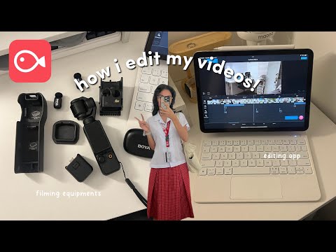 how i edit my videos 💻 vllo app, filming equipments, bgm, easy, fonts, and etc.