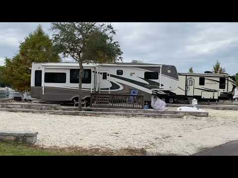 Jump in my whip and go for a spin as I show you around one piece of this mega-RV camping lot!