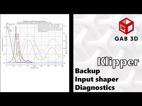 klipper: Backup, Input Shaper Graph, Diagnostics