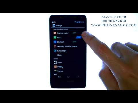 Motorola Droid Razr M - How Do I Connect To Wifi Network