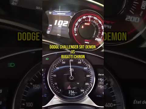 Thumbnail for Dodge SRT Demon vs Bugati Chiron #shorts #supercars #dodge #demon  #bugatti #chiron by Supercar, Dodge, Car