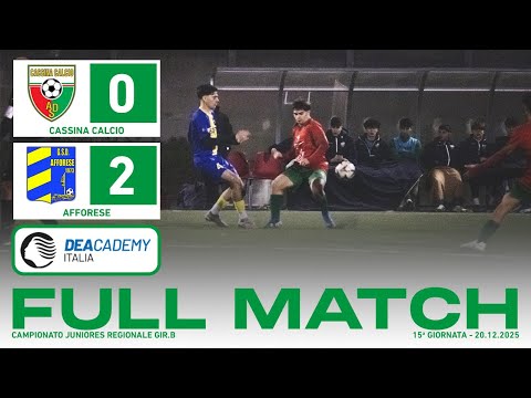 Cassina Calcio - Afforese 0-2 | Full Match | Juniores Regionale 2025/26