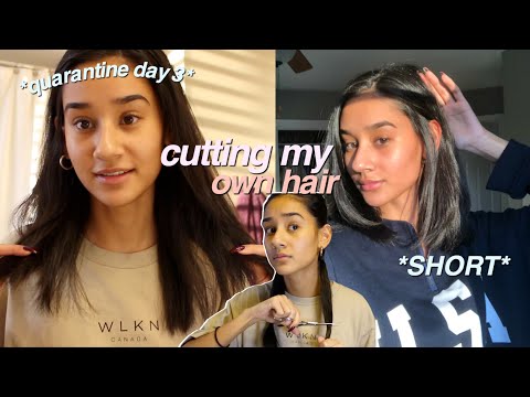 i cut my own hair *SHORT*