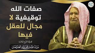 صورة صفات الله توقيفية لا مجال للعقل فيها