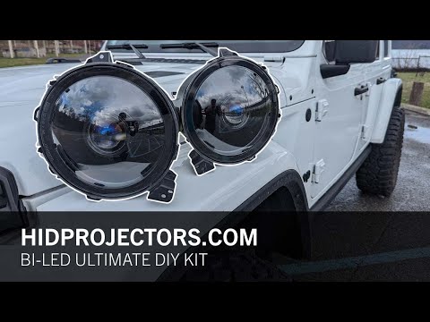 RETROFITTING BI-LED PROJECTORS INTO 9" JEEP HEADLIGHTS - HIDProjectors.com Bi-LED Ultimate DIY Kit