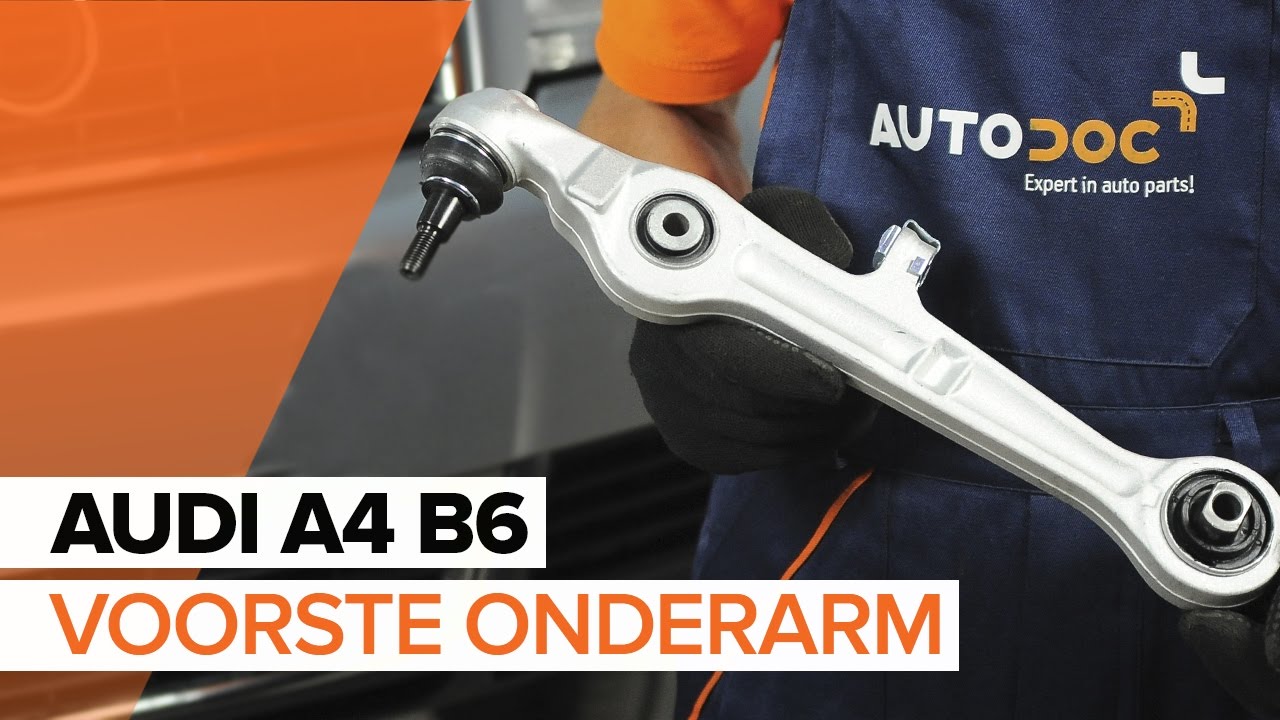 Hoe voorste onderste arm vervangen bij een Audi A4 B6 – vervangingshandleiding