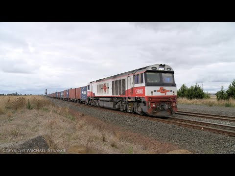 7922V SCT / SBR Container Train With Locomotive CSR002 (4/4/2022) - PoathTV Australian Railways
