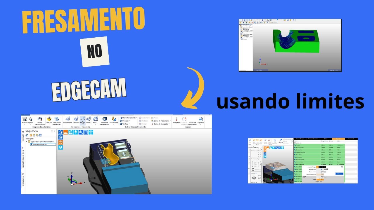 fresamento no edgecam usando limites