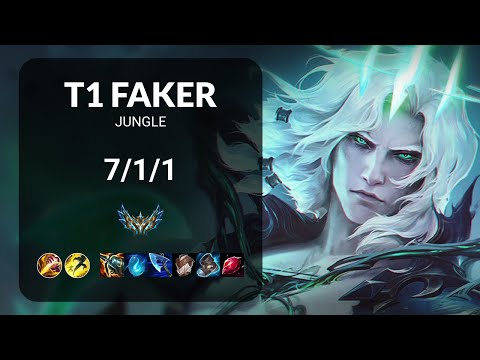 T1 Faker Viego vs Rumble JUNGLE - KR CHALLENGER Patch 13.17