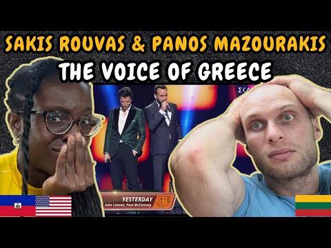 REACTION TO Sakis Rouvas & Panos Mouzourakis - Live Performance at the Voice of Greece