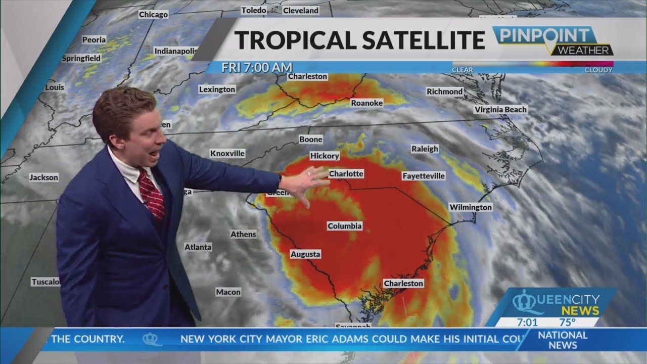 Helene moves into the Carolinas, bringing severe flooding and widespread outages