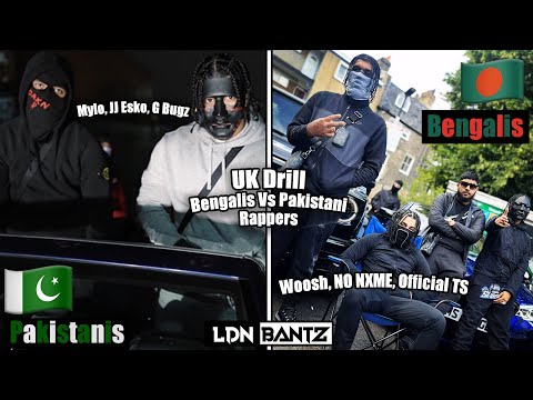 UK Drill: Bengali Rappers vs Pakistani Rappers || LDN BANTZ