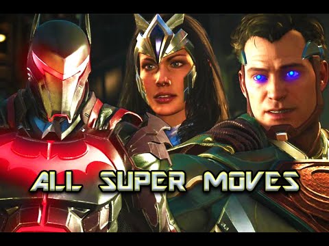 Injustice 2 - All Super Moves (DLC Characters Included)