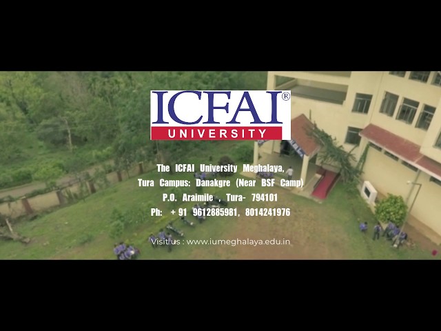 Institute of Chartered Financial Analysts of India University, Meghalaya vidéo #1