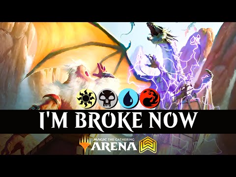 The MOST EXPENSIVE CONTROL DECK is PAY TO WIN - MTG Arena Standard Ranked - 4 Color Yore Control