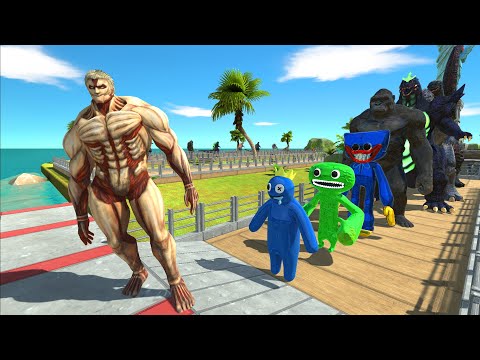 New Unit | Armored Titan Oasis Death Run - Animal Revolt Battle Simulator