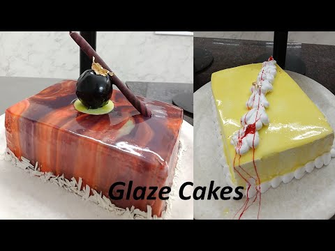 mirror glaze cake | glaze cake | cake glazing tips and tricks