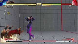 スト５ジュリ基本コンボ（小始動左向き）