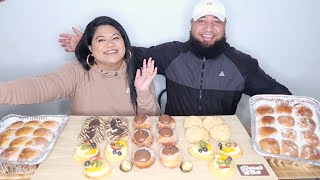 Dessert Hut Mukbang | Nutella Donuts, Stuffed Cookies &amp; Panipopos