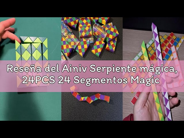 Vídeo relacionado con Ainiv Serpiente mágica, 14 Pack 24 Segmentos Magic Snake Cube, Magico de Serpiente Juguete de Rompecabezas, Serpiente Magic Snake para Regalos Cumpleaños Niños Colegio Detalles Cumpleaños