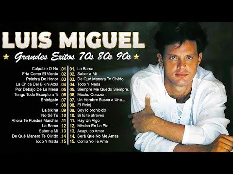 Luis Miguel ~ 20 Grandes Exitos ~ Ahora Te Puedes Marchar, Culpabe o No, La Incondicional,....