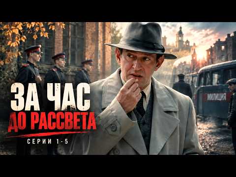 Крутейший послевоенный триллер | ЗА ЧАС ДО РАССВЕТА серии 1-5 | Детективный сериал, боевик