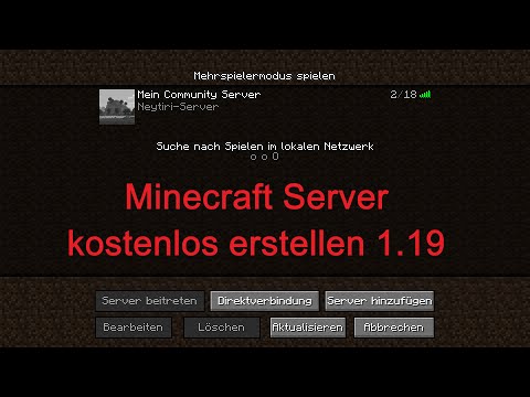 Create Minecraft servers for free in 1.19