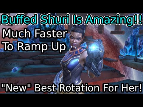 Buffed Shuri Is So Good A Lot More Shock Damage And 3x Times Faster Ramp With This New Rotation|MCOC