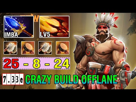 WTF Crazy Build [Beastmaster] Aghanim's Scepter + Dagon Full Magical Damage Imba 25Kills Dota2 7.33E