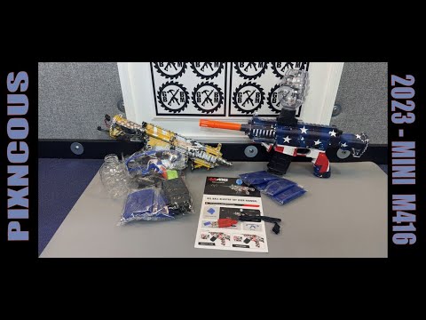 New 2023 Style PIXNCOUS Mini M416 Top Loader Gel Ball Blasters with Single Shot (TOYS)